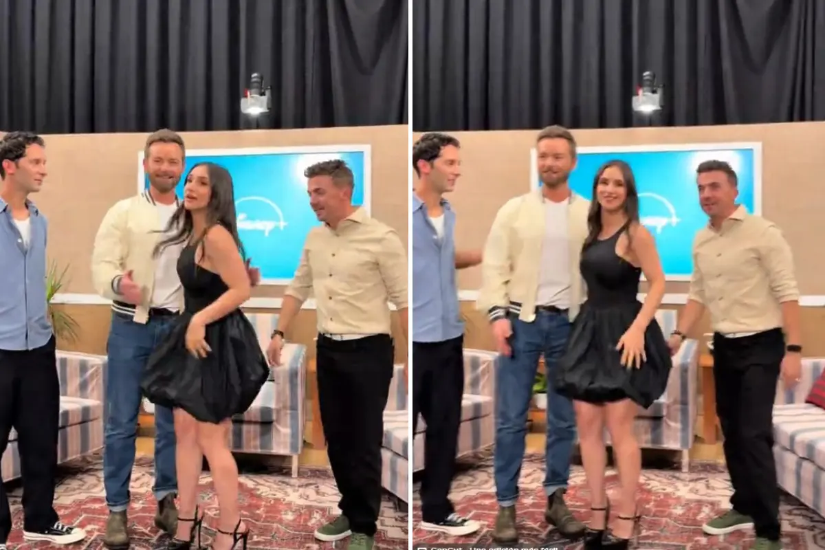  Nashla con el elenco de Malcolm el de en medio 