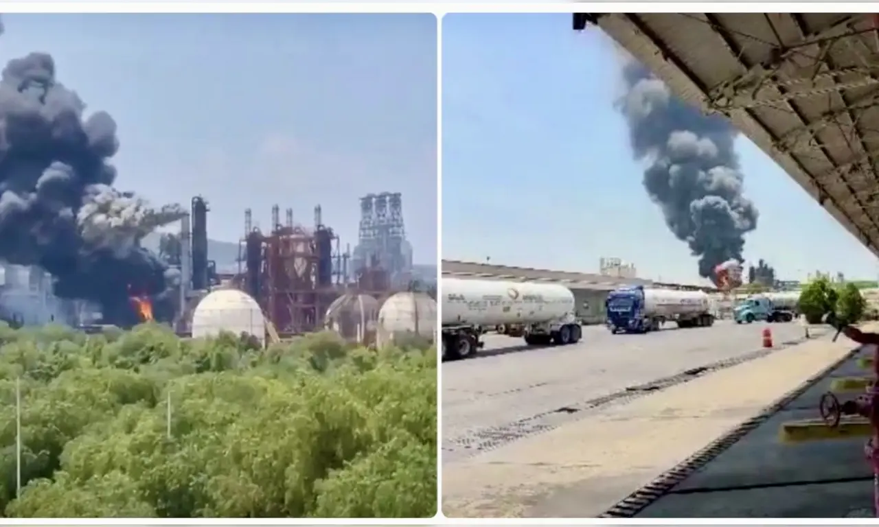  Explosión en refinería de Tula de Allende: nube de humo alarma a Hidalgo 