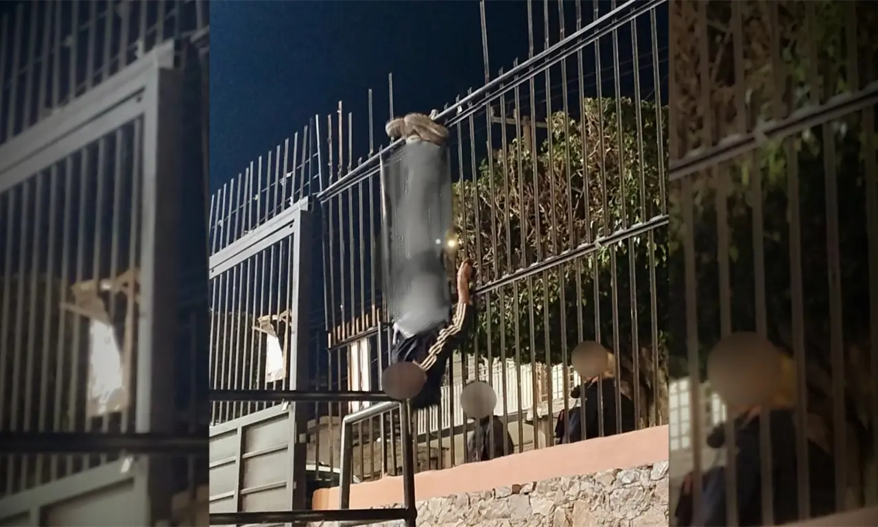  Un hombre quiso meterse a robar a una iglesia y terminó colgado de cabeza 