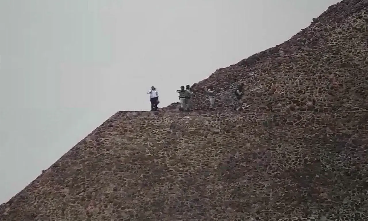  La balacera de hoy en Teotihuacán este 20 de abril. 