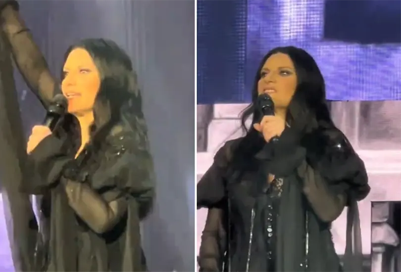 Laura Pausini detiene concierto