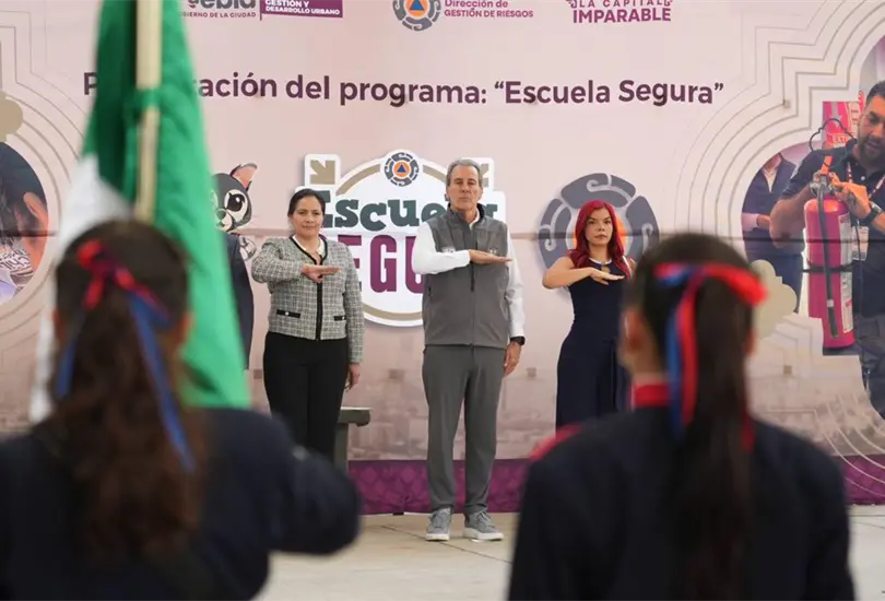 El programa escuela segura en Puebla.