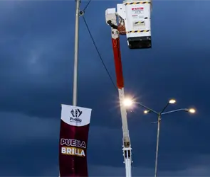 Puebla Brilla logra cobertura total de alumbrado LED en el Barrio del Alto