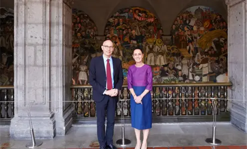 Sheinbaum se re&uacute;ne con Volker T&uuml;rk; ONU llama a atender la crisis de desapariciones