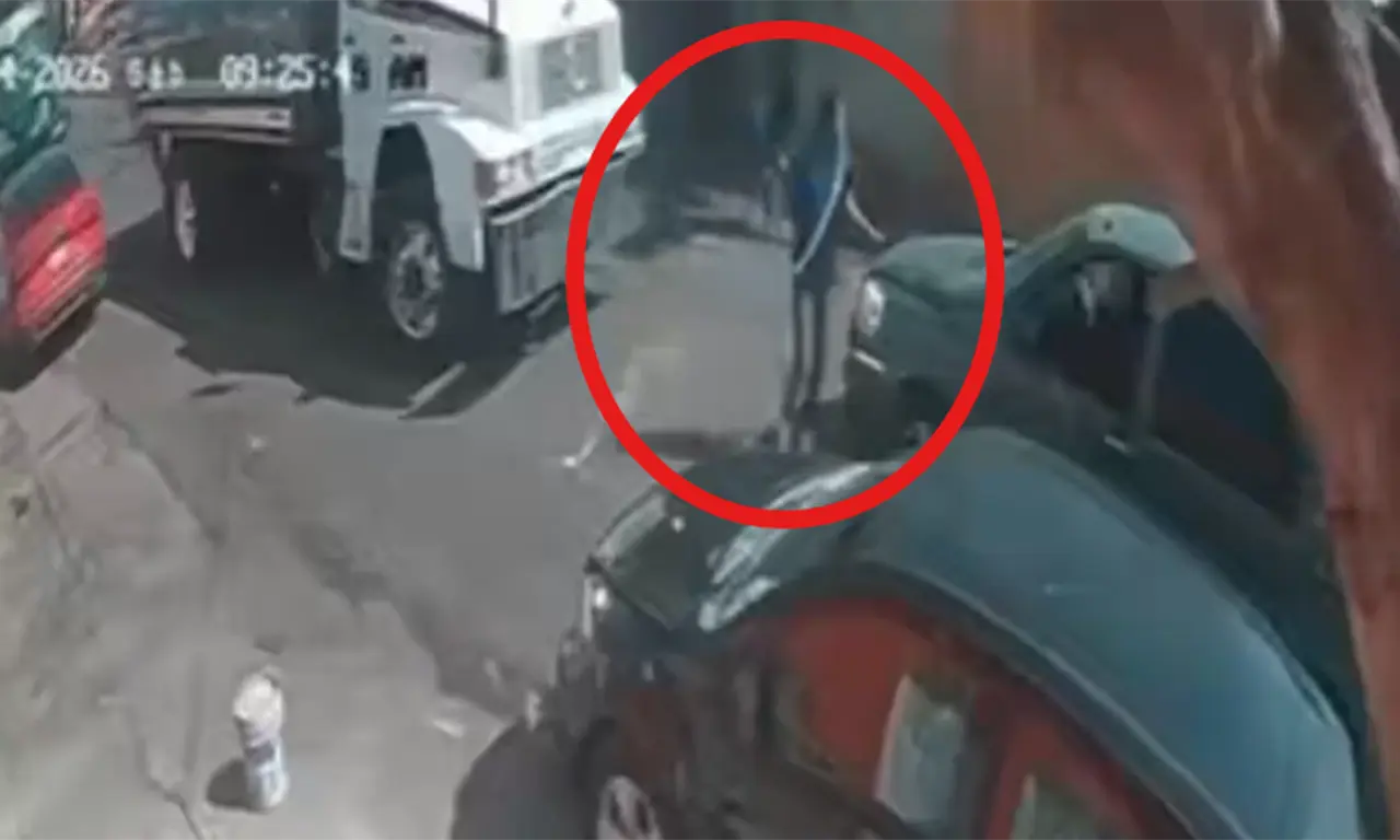  El momento previo a la agresión en Chimalhuacán. 