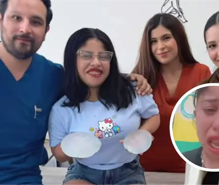 Lupita TikTok rompe en llanto ante las cr&iacute;ticas por aparecer en una cl&iacute;nica con implantes