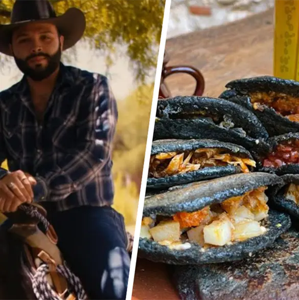 Leonardo Aguilar recibe burlas por vender boletos para su concierto en un puesto de gorditas