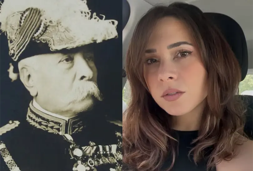 La tataranieta de Porfirio Díaz ha generado debate al mostrar una vida alejada del lujo ligado a su tatarabuelo.