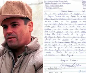 "Ll&eacute;venme de vuelta a M&eacute;xico": Esto dice la carta de El Chapo env&iacute;ada a corte de Nueva York