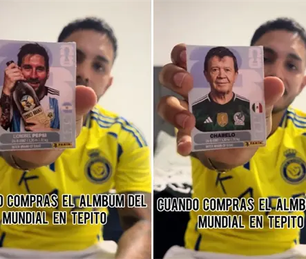 Se pasaron de lanza: Joven compra &aacute;lbum del Mundial en Tepito y le sale Chabelo