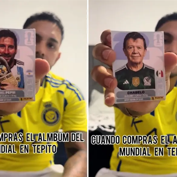 Se pasaron de lanza: Joven compra &aacute;lbum del Mundial en Tepito y le sale Chabelo