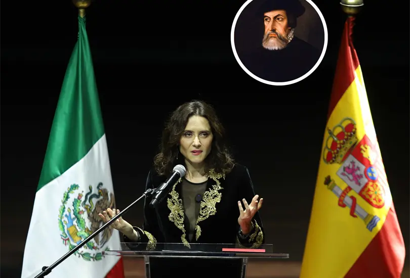 La espa&ntilde;ola que homenaje&oacute; a Cort&eacute;s en M&eacute;xico.