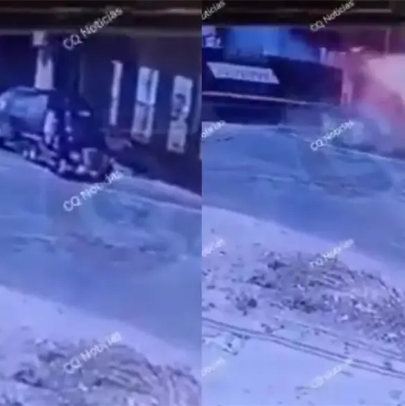 Captan momento exacto en que tren embiste una pipa y provoca fuerte explosi&oacute;n
