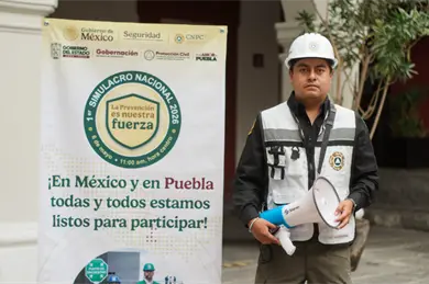 Puebla destaca alta participaci&oacute;n en simulacro nacional con m&aacute;s de 1.6 millones de personas