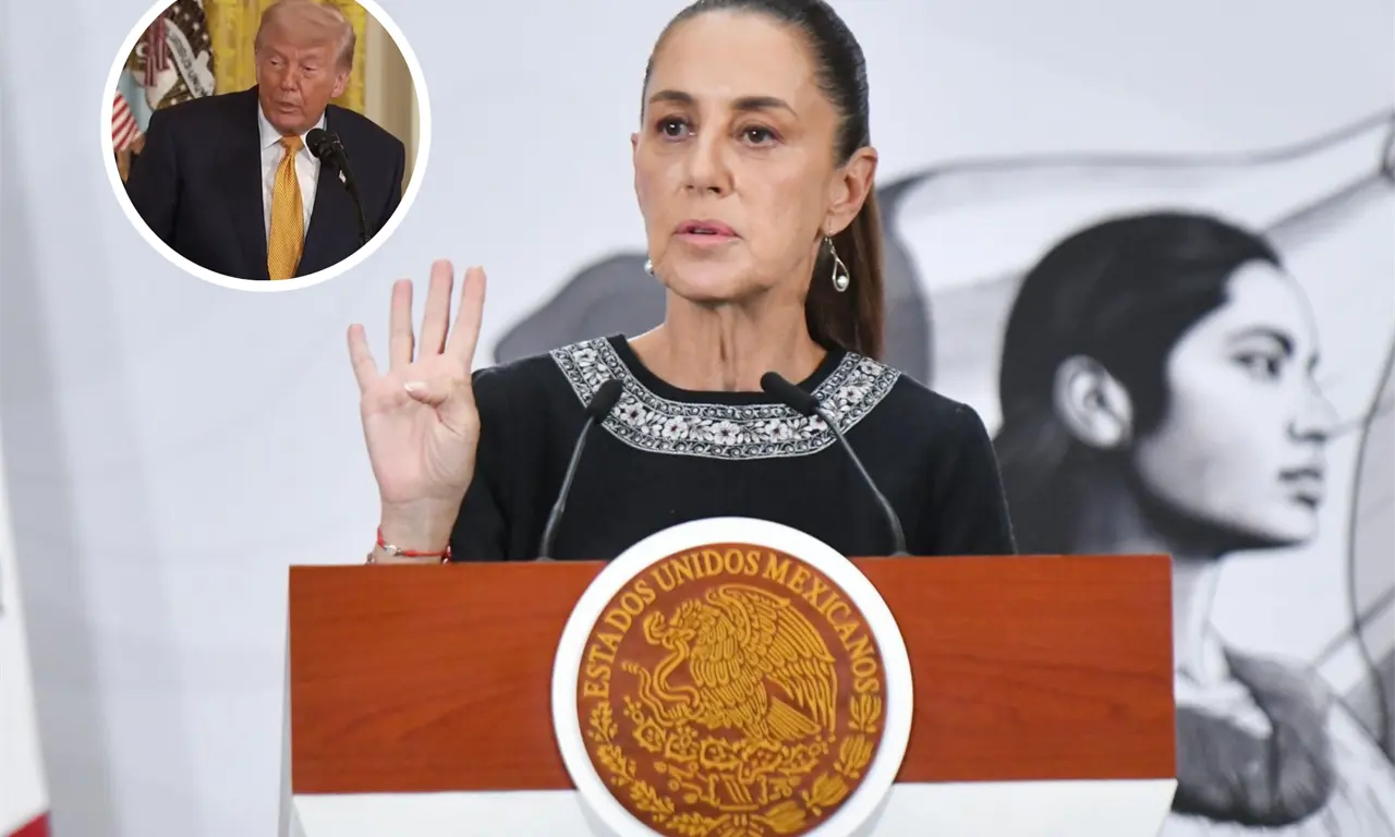  Claudia Sheinbaum respondió a las amenazas de Trump. 