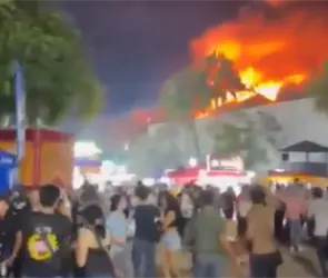 "&iexcl;Hay tanques de gas!": videos muestran caos tras incendio en Feria de Tabasco
