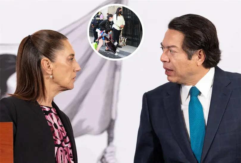 Claudia Sheinbaum y el secretario de Educaci&oacute;n P&uacute;blica, Mario Delgado.