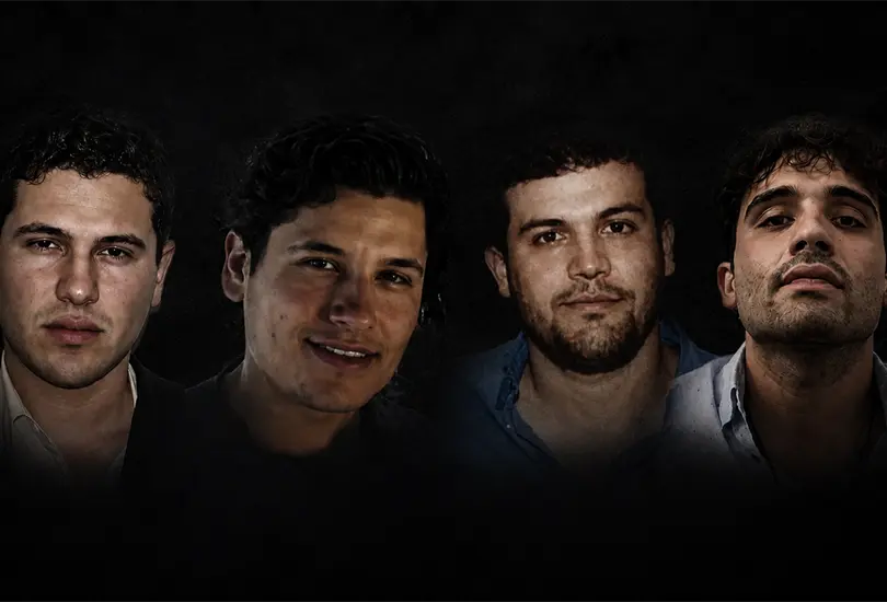 Los hijos de Joaquín El Chapo Guzmán.