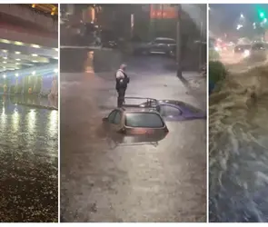 CAOS POR LLUVIAS en CDMX: se desborda presa Becerra, Perif&eacute;rico queda bajo el agua y activan Alerta Roja