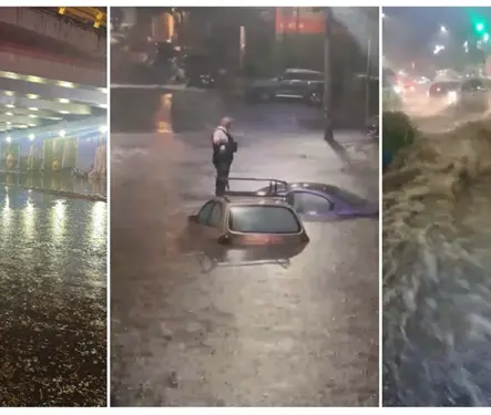 CAOS POR LLUVIAS en CDMX: se desborda presa Becerra, Perif&eacute;rico queda bajo el agua y activan Alerta Roja