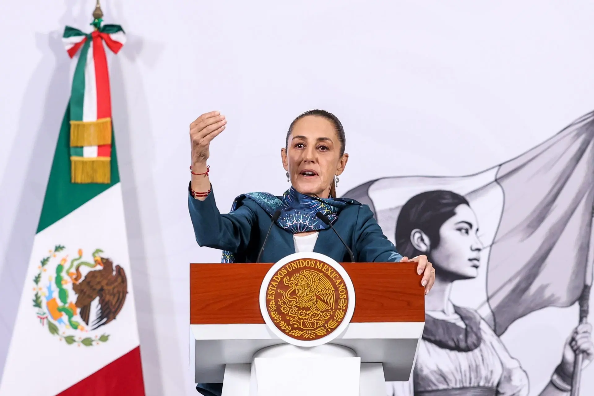 Sheinbaum criticó la visita de la española a México. Cuartoscuro.