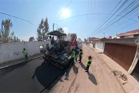 As&iacute; avanzan los trabajos del Tren Capitalino de Pavimentaci&oacute;n en Puebla