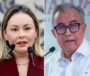 Yeraldine Bonilla desmiente que Rocha Moya est&eacute; resguardado en el Palacio de Gobierno y da su ubicaci&oacute;n exacta