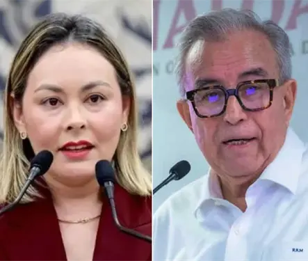 Yeraldine Bonilla desmiente que Rocha Moya est&eacute; resguardado en el Palacio de Gobierno y da su ubicaci&oacute;n exacta