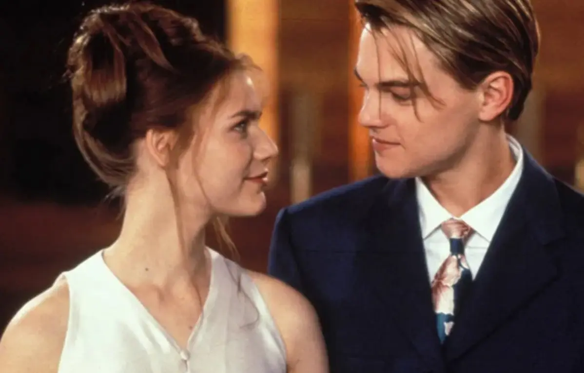 Leonardo DiCaprio y Claire Danes en 'Romeo + Julieta'