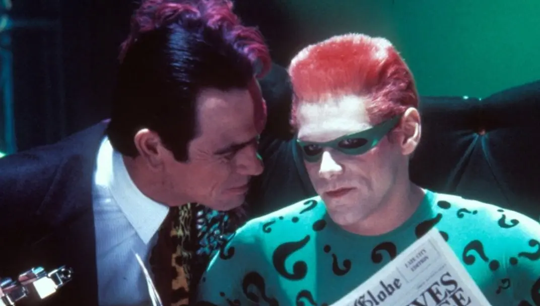 Tommy Lee Jones y Jim Carrey en 'Batman Forever'