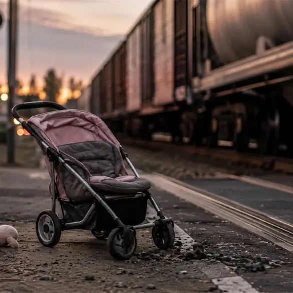 Identifican a Ni&ntilde;a que muri&oacute; arrollada por tren en Saltillo; carriola qued&oacute; atorada en las v&iacute;as