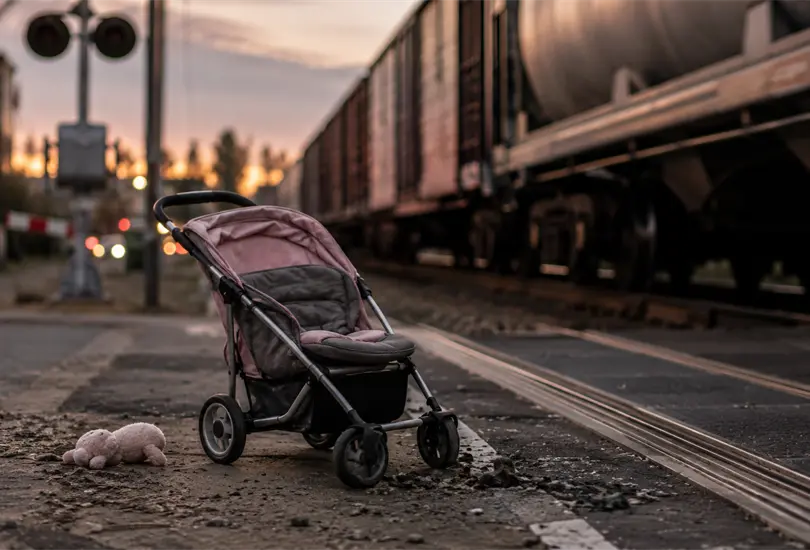 Identifican a Ni&ntilde;a que muri&oacute; arrollada por tren en Saltillo; carriola qued&oacute; atorada en las v&iacute;as