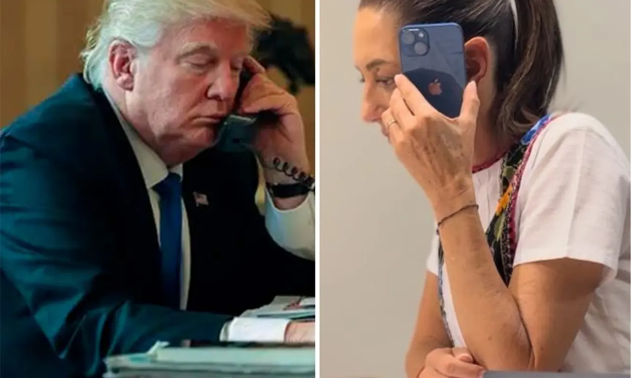  Sheinbaum y Trump sostienen conversación. 