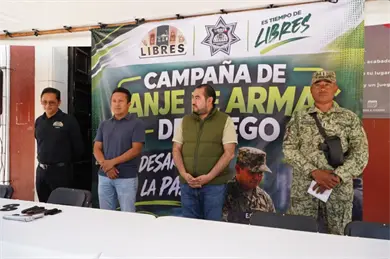 Puebla refuerza estrategia de seguridad con la campa&ntilde;a "S&iacute; al Desarme, S&iacute; a la Paz"