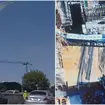 Captan momento exacto en que gr&uacute;a colaps&oacute; en la Roma Sur; esto se sabe de los lesionados 