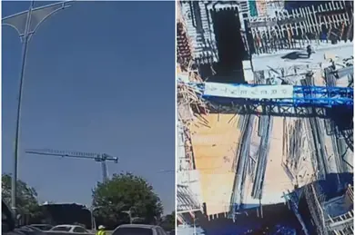 Captan momento exacto en que gr&uacute;a colaps&oacute; en la Roma Sur; esto se sabe de los lesionados 