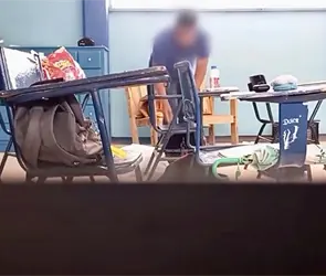 Maestro es captado robando a sus alumnos en Sonora: estudiantes colocaron c&aacute;mara escondida para exhibirlo