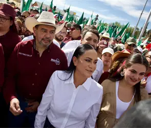 Morena marcha en Chihuahua contra Maru Campos entre bloqueos y protestas 