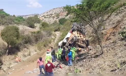 "Nadie lo ayud&oacute;": conductor de Sabritas queda atrapado en barranca mientras saquean el cami&oacute;n en Oaxaca