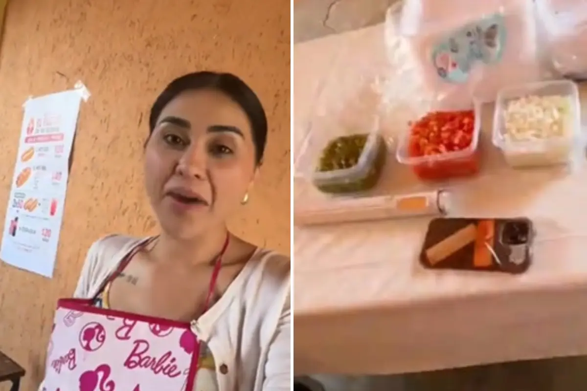  Gomita sorprende al vender hot dogs 