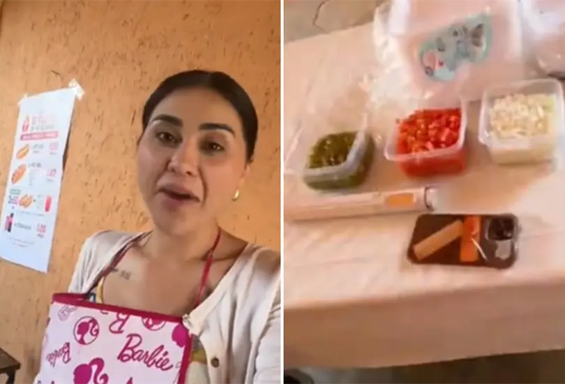 Gomita sorprende al vender hot dogs