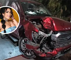 Paola Su&aacute;rez, integrante de "Las Perdidas", se estrella contra cami&oacute;n de Pepsi