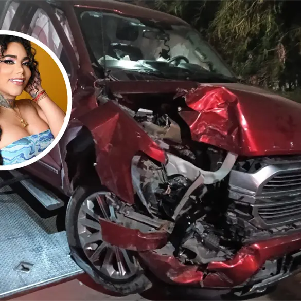 Paola Su&aacute;rez, integrante de "Las Perdidas", se estrella contra cami&oacute;n de Pepsi