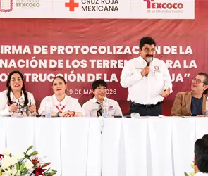 Nos podemos quedar con un terreno: Alcalde de Texococo provoca indiganci&oacute;n en evento de Cruz Roja