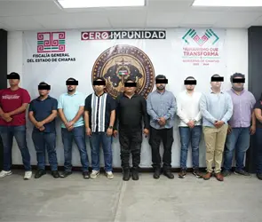 Detienen a 10 funcionarios de Chiapas por presunta tortura con bolsas de pl&aacute;stico