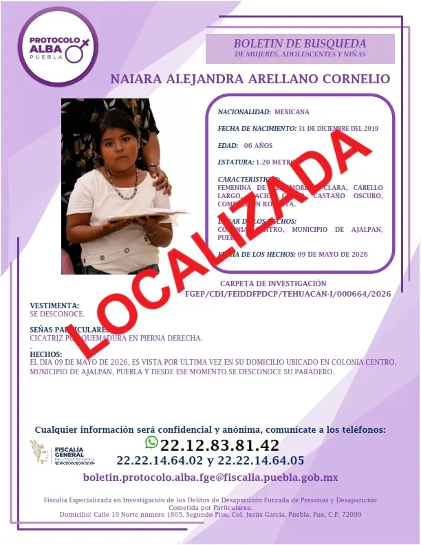 Autoridades confirman localización de Nubia y sus dos hijas Especial