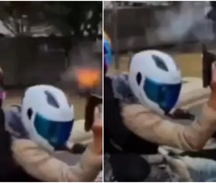 P&aacute;nico en Paseo de la Reforma: motociclista dispara al aire frente a la FGR