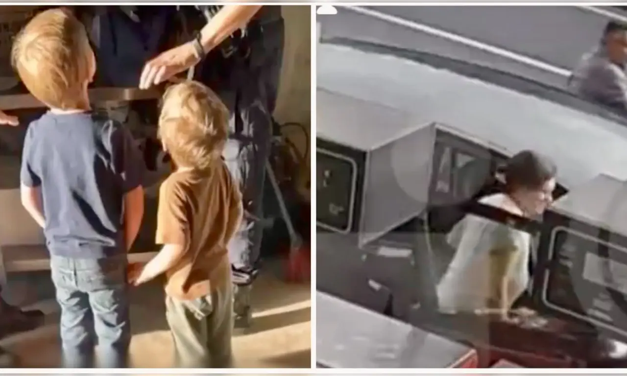  “Les vendaron los ojos y los dejaron solos”: filtran video del abandono de dos hermanitos en una carretera 
