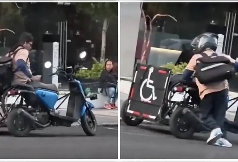 "Nada lo detiene": repartidor en silla de ruedas se vuelve viral; Italika y Ricardo Salinas quieren encontrarlo