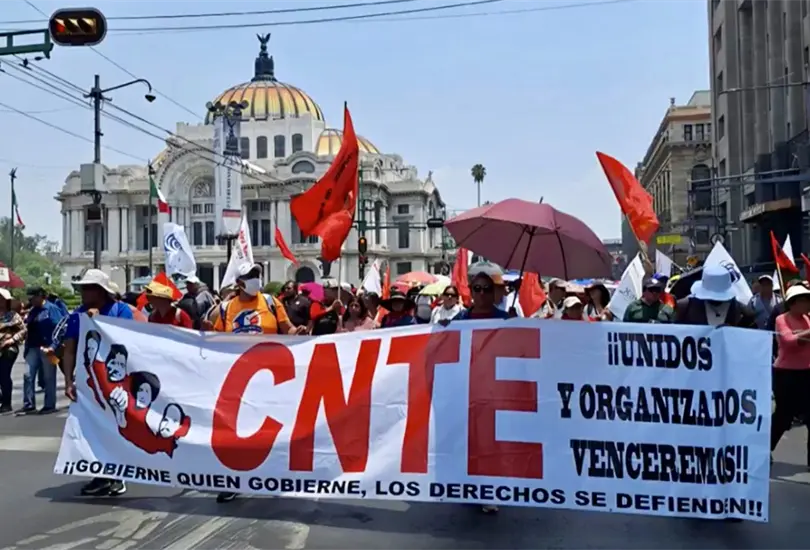 CNTE adelanta paro nacional y amenaza con paralizar la CDMX desde este domingo